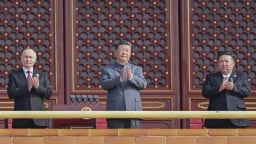 Lần đầu ông Tập Cận Bình, Putin và Kim Jong-Un cùng xuất hiện trước công chúng
