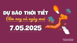 Dự báo thời tiết ngày mai 7/5/2025: Bắc Bộ và Trung Bộ tiếp tục nắng nóng