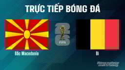 Trực tiếp Bắc Macedonia vs Bỉ tại vòng loại World Cup 2026 ngày 7/6/2025