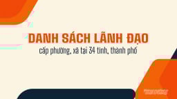 Chi tiết danh sách bí thư, chủ tịch phường, xã tại 34 tỉnh, thành phố