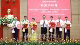 Hưng Yên công bố các quyết định bổ nhiệm lãnh đạo cơ quan khối Đảng