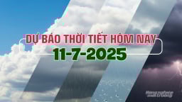 Dự báo thời tiết hôm nay 11/7/2025: Cảnh báo lũ trên các sông ở Bắc Bộ