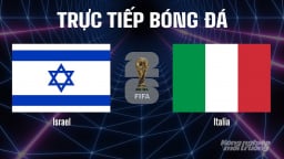 Trực tiếp ĐT Israel vs ĐT Italia tại vòng loại World Cup 2026 ngày 9/9/2025