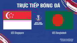 Trực tiếp U23 Singapore vs U23 Bangladesh trên VTV5 hôm nay 9/9/2025