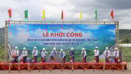 Khởi công xây dựng tuyến cao tốc Hòa Bình - Mộc Châu đoạn tuyến Sơn La