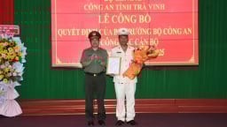 Thượng tá Sơn Chí Hùng giữ chức Phó Giám đốc Công an tỉnh Trà Vinh