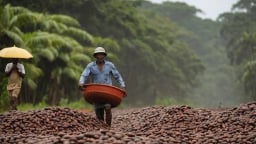 Ghana cảnh báo sản lượng ca cao có thể giảm do mưa lớn