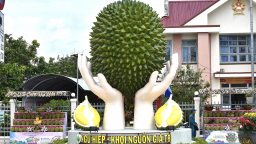 Ngũ Hiệp: Khánh thành biểu tượng sầu riêng, công bố nhãn hiệu tập thể