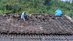 Hàng trăm ngôi nhà ở Lạng Sơn bị thiệt hại do bão số 3