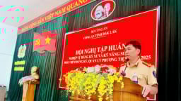 Đắk Lắk tập huấn cho 148 cán bộ, chiến sĩ làm nhiệm vụ đăng ký xe
