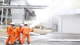 Nhà máy Nhiệt điện Vĩnh Tân 4 diễn tập ứng phó sự cố môi trường