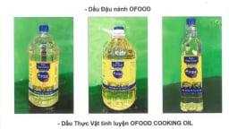 Không sử dụng dầu thực vật nhãn hiệu Ofood Cooking Oil và Ofood