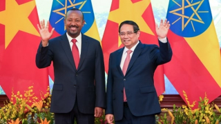 Thủ tướng Phạm Minh Chính chủ trì lễ đón Thủ tướng Ethiopia Abiy Ahmed Ali