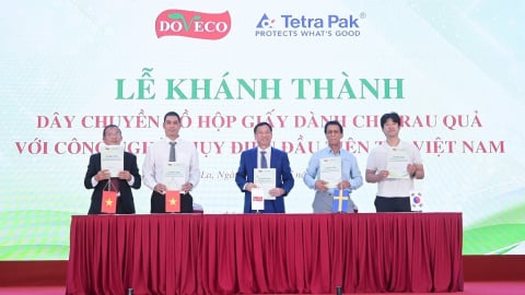 Doveco khánh thành dây chuyền đồ hộp giấy 4 triệu USD