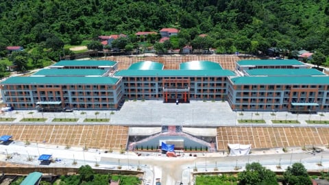 Cận cảnh trường nội trú biên giới đầu tiên sắp khánh thành tại Lai Châu