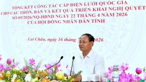 Lai Châu đã cấp điện lưới quốc gia đến 100% thôn, bản