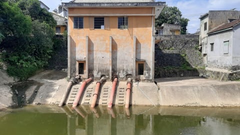 Độ mặn trên hệ thống thủy lợi An Trạch tăng