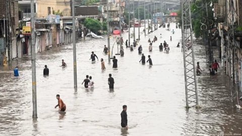 Pakistan: Cao điểm mưa lớn và lũ lụt trên diện rộng đến cuối tháng 8