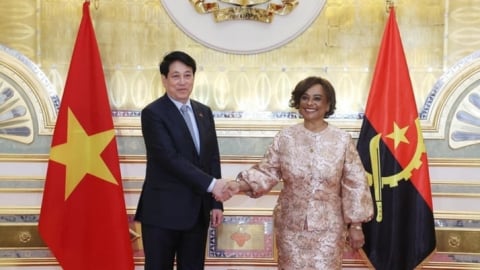 Chủ tịch nước Lương Cường hội kiến Chủ tịch Quốc hội Angola