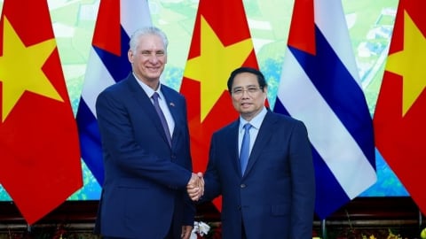 Thủ tướng Phạm Minh Chính hội kiến Chủ tịch nước Cuba