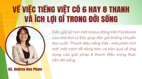 Về việc tiếng Việt có 6 hay 8 thanh và ích lợi gì trong đời sống