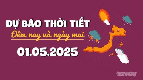 Dự báo thời tiết ngày mai 1/5/2025 mới nhất