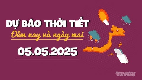 Dự báo thời tiết ngày mai 5/5/2025 mới nhất