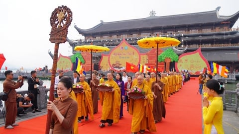 Lộ trình cung rước xá lợi Đức Phật từ chùa Quán Sứ về chùa Tam Chúc