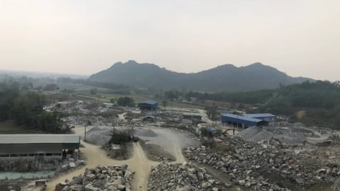 Vi phạm trong khai thác khoáng sản, một doanh nghiệp bị phạt 300 triệu đồng