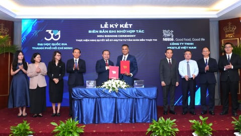 Nestlé Việt Nam hợp tác với ĐH Quốc gia TP.HCM thực thi mô hình '3 nhà'