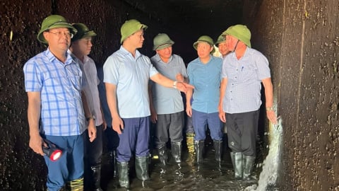 Bắc Ninh: Khẩn trương hoàn thiện trạm bơm Văn Thai A trước mùa mưa bão