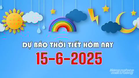 Dự báo thời tiết hôm nay 15/6/2025: Bắc Bộ và Trung Bộ vẫn nắng nóng