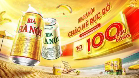 Trúng ngay 100 triệu đồng tiền mặt 'Chào hè rực rỡ' cùng bia Hà Nội