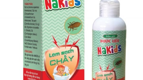 Thu hồi lô dầu gội Nakids kém chất lượng