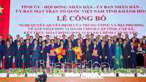 Danh sách lãnh đạo tại 65 xã, phường ở tỉnh Khánh Hòa