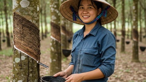 Giá cao su hôm nay 7/7/2025: Tăng nhẹ trở lại