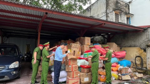 Tiêu hủy 25 tấn bánh kẹo, thực phẩm hết hạn