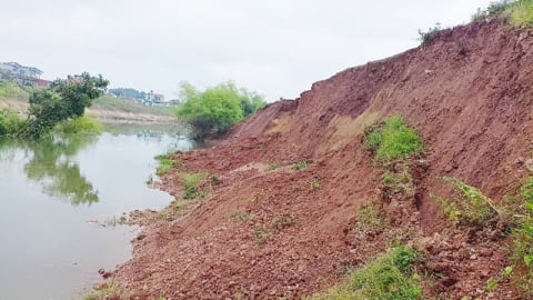Bắc Ninh công bố tình huống khẩn cấp sạt lở đê bối Trầm Hà