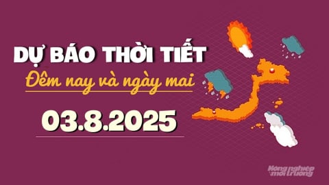 Dự báo thời tiết ngày mai 3/8/2025: Trung Bộ nắng nóng, Nam Bộ có mưa