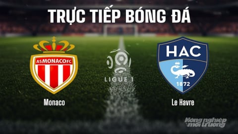 Trực tiếp Monaco vs Le Havre giải Ligue 1 trên On Football ngày 17/8/2025