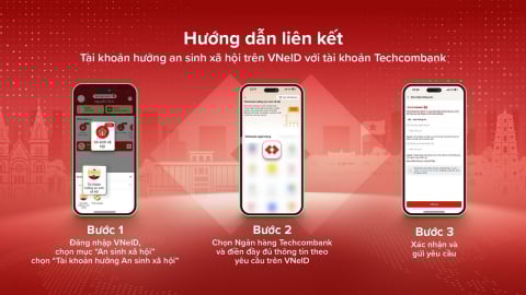 Techcombank chính thức kết nối VNeID, hỗ trợ nhận tiền an sinh xã hội