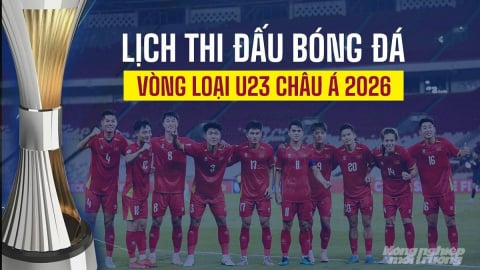 Lịch thi đấu bóng đá vòng loại U23 Châu Á 2026 chi tiết, đầy đủ nhất