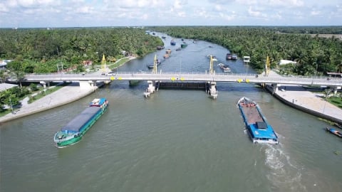 Nguồn nước về Đồng bằng sông Cửu Long thấp hơn trung bình nhiều năm