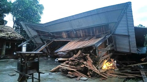 Nhà sập, cây đổ, tỉnh Lào Cai chỉ đạo khẩn