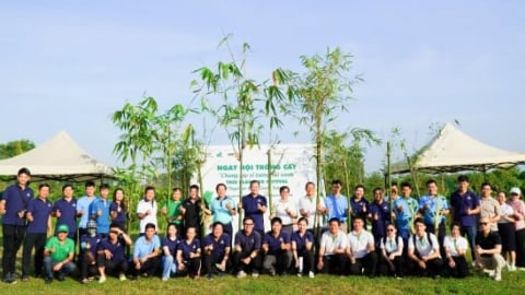 Sinh viên Đại học Quốc gia TP.HCM hào hứng tham gia Ngày hội trồng cây