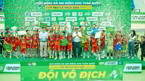 U11 Hưng Yên lần đầu vô địch Giải Bóng đá Nhi đồng toàn quốc