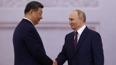 Tổng thống Putin đón Chủ tịch Tập Cận Bình tại Điện Kremlin