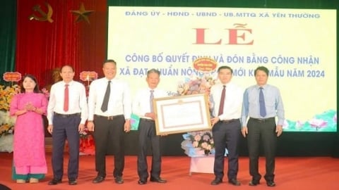 Xã Yên Thường đạt chuẩn nông thôn mới kiểu mẫu