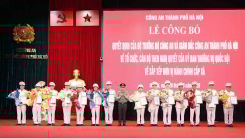Hà Nội: Công bố 126 Công an cấp xã