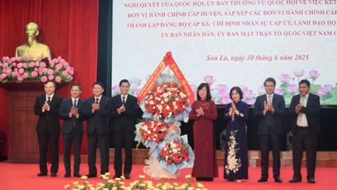 Sơn La công bố chính quyền hai cấp ở 75 xã, phường mới